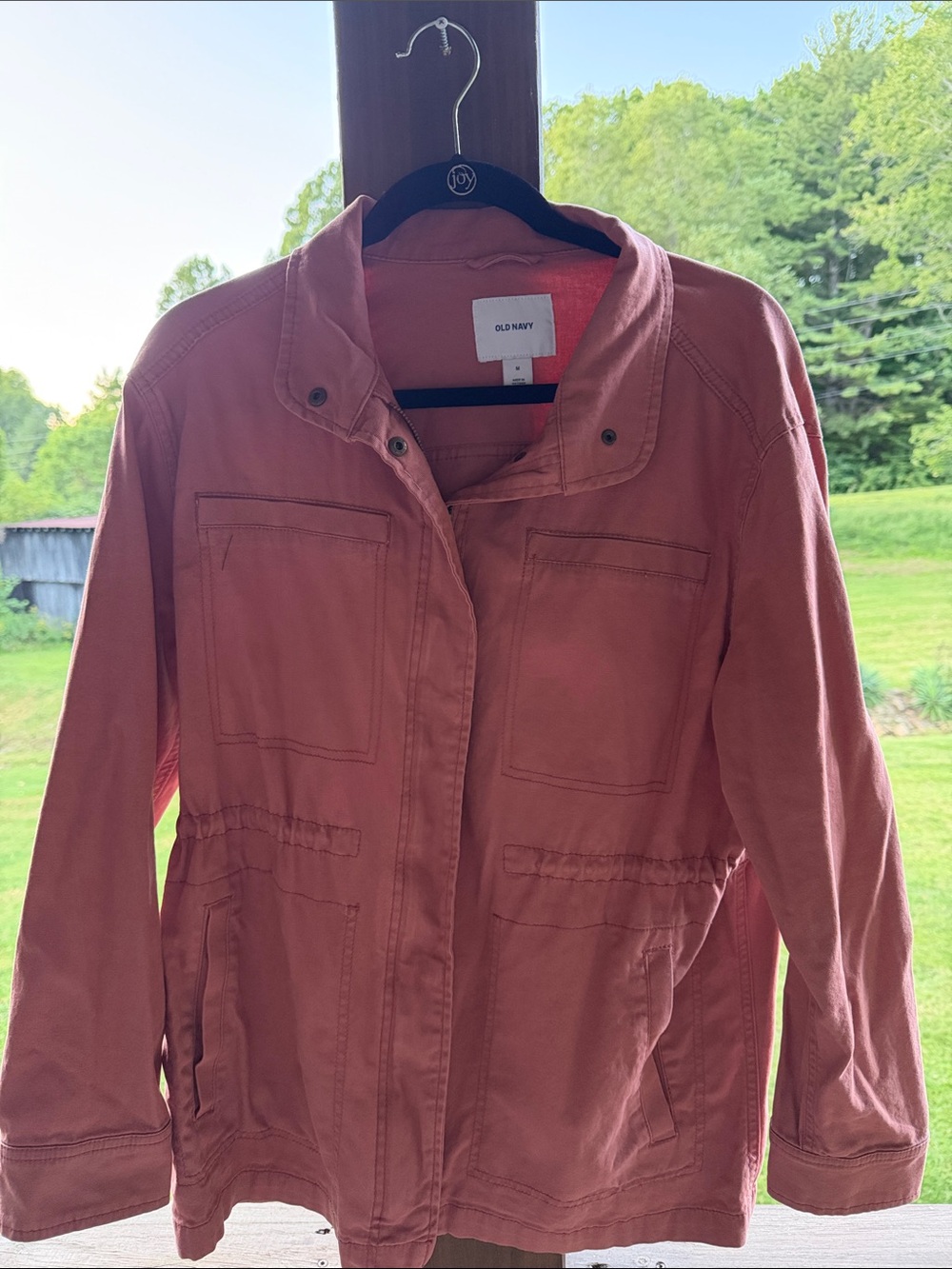 Old Navy Rose-Coral Utility Jacket